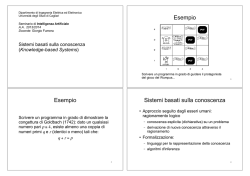 Sistemi basati sulla conoscenza - Ingegneria Elettrica ed Elettronica