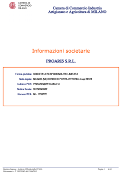 Informazioni societarie