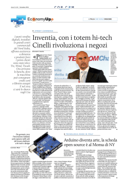 Inventia, con i totem hi-tech Cinelli rivoluziona i negozi