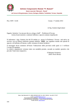 Istituto Comprensivo Statale &ldquo;P. Ramati&rdquo; Prot. 5059 / 16