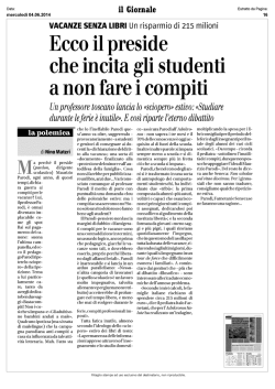 Ecco il preside che incita gli studenti a non fare i compiti