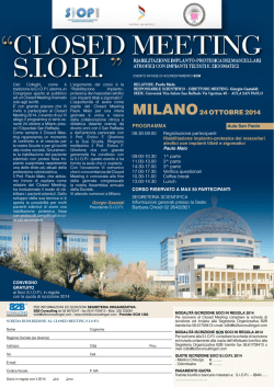 CLOSED MEETING S.I.O.P.I. ”