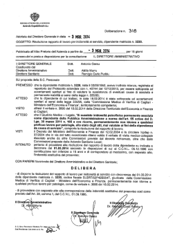 Adottata dal Direttore Generale in data @- 3 MQR. 2014