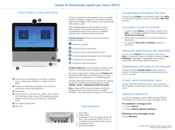 Guida di riferimento rapido per Cisco DX70