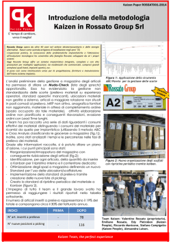 Introduzione della metodologia Kaizen in Rossato