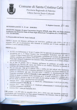 Impegno di spesa convenzione progetto SPRAR, anno 2014, con l