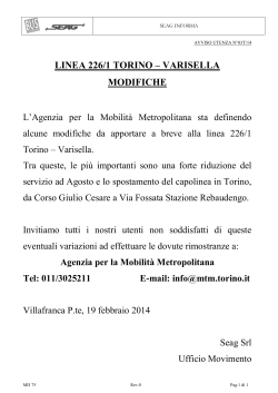 03_14 Spostamento capolinea Varisella - Torino