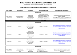 Per le imprese - Provincia Regionale di Messina