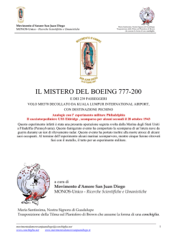 Il mistero del Boeing 777-200 - MH370