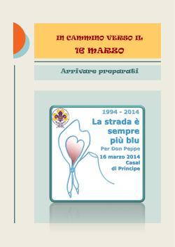 IN CAMMINO VERSO IL 16 MARZO