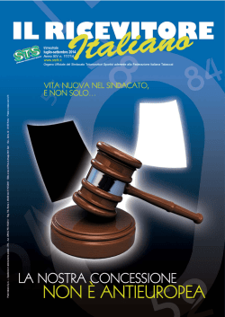 Il Ricevitore Italiano di luglio-settembre 2014