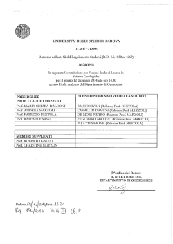Download Elenco studenti e commissione di laurea Scienze