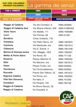 I__a_gamm dei servizi - CISL Reggio Calabria
