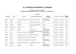 Incarichi conferiti e autorizzati 2013