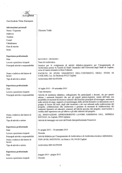 CV - Università degli studi di Cagliari.