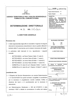 DETERMINAZIONE DIRETTORIALE