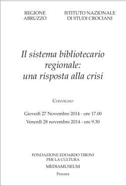 il programma completo