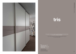armadi scorrevoli Tris: armadio scorrevole a 3 settori che