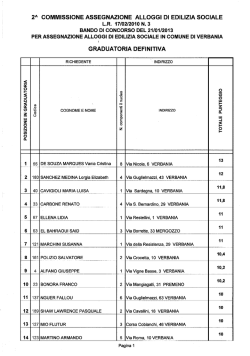 Grad. definitiva Verbania