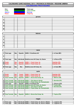 CALENDARIO 2014 PERUGIA