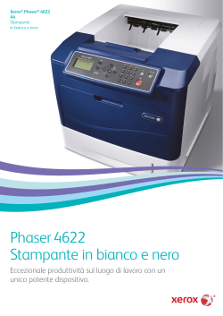 Brochure Xerox Phaser 4622 - Stampante Laser in Bianco e Nero