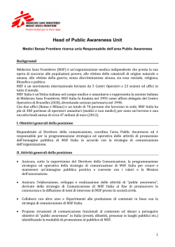 Head of Public Awareness Unit