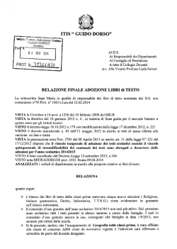 Relazione finale adozione Libri di Testo-a.s.