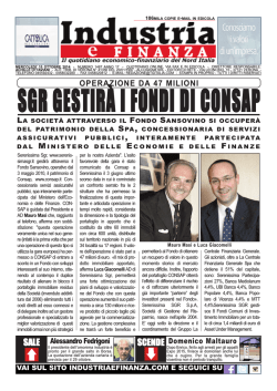 Industria e finanza 15 ottobre 2014