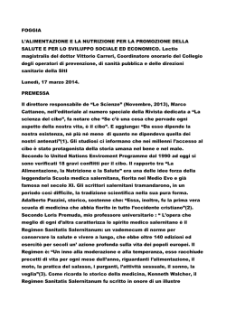 Integrazione Sicurezza Alimentare e Nutrizionale - Igienisti on-line