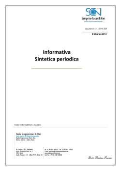 Informativa Sintetica periodica