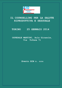 Programma e Scheda di Iscrizione - Associazione Italiana di Ostetricia