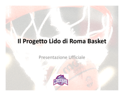 Il Progetto Lido di Roma Basket