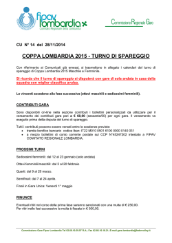 coppa lombardia 2015 - turno di spareggio - FIPAV