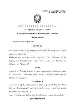 Leggi la sentenza del TAR Lombardia n. 780/2014