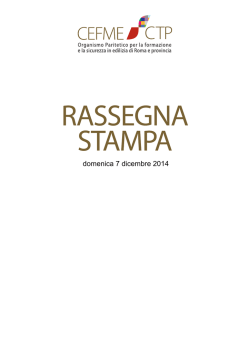 domenica 7 dicembre 2014