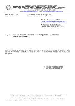 ISTITUTO COMPRENSIVO &ldquo;GIUSEPPE GARIBALDI&rdquo; &ndash; RMIC8BA001