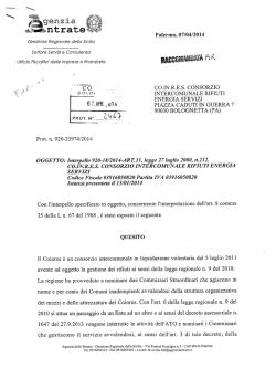 Interpello 920 - 18 - 2014