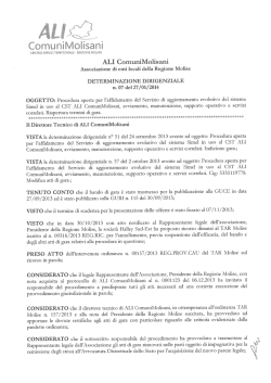 determinazione n. 7 del 27/01/2014