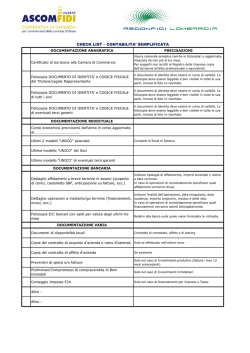 Documentazione semplificata