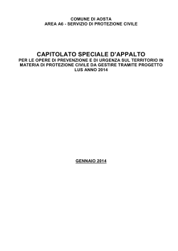 Capitolato LUS 2014 Area A6 (Elaborati tecnici)