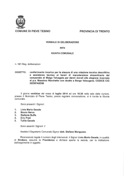 Conferimento incarico per la stesura di una relazione
