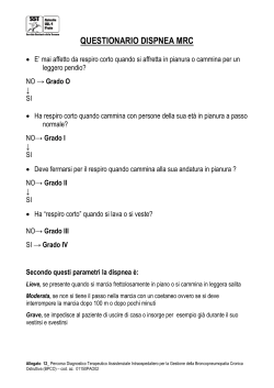 QUESTIONARIO DISPNEA MRC - Azienda Usl 4 di Prato