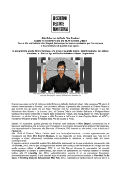 comunicato 4°giorno - 50 Giorni di Cinema