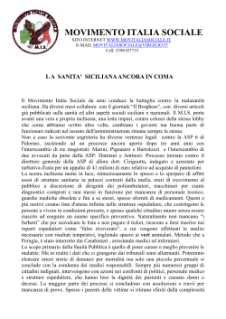 leggi tutto… - Movimento Italia Sociale