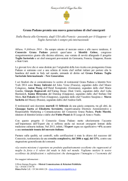 Grana Padano premia una nuova generazione di