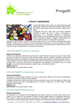 Scarica progetti - Mediatori Culturali Linguistici Acli