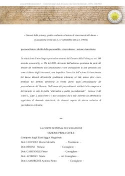 Cass. Civ. 19534-2014 - Dirittifondamentali.it