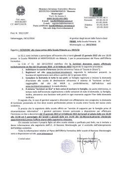 Iscrizione Primaria Monteveglio