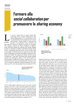 Formare alla social collaboration per promuovere la sharing economy