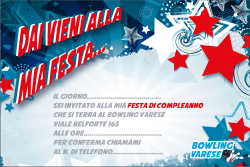 Il GIORNO...................................... SEI INVITATO ALLA MIA FESTA DI
